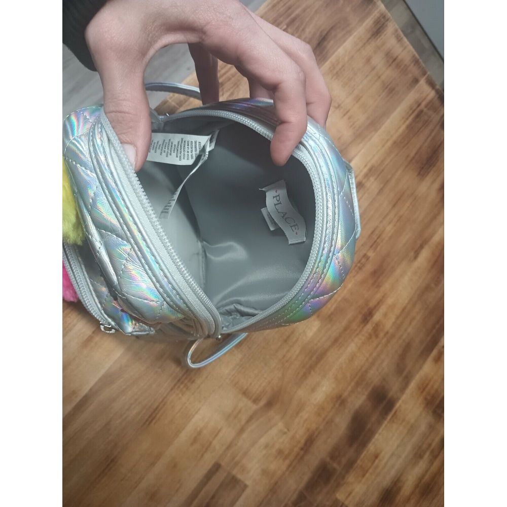 Small Silver Fun & Unique Backpack by PLACE - Picture 9 of 11